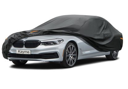 Picture of Kayme 7 Layers Car Cover Custom Fit for BMW 6 Series 640i 650i / 8 Series (2003-2024) Waterproof All Weather for Automobiles, Outdoor Full Cover Rain Sun UV Protection.Black