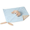 Picture of CREVENT Soft Plush Animal Face Security Blankets for Boys and Girls, Great Gifts for Birthday Baby Shower (Blue Dog)