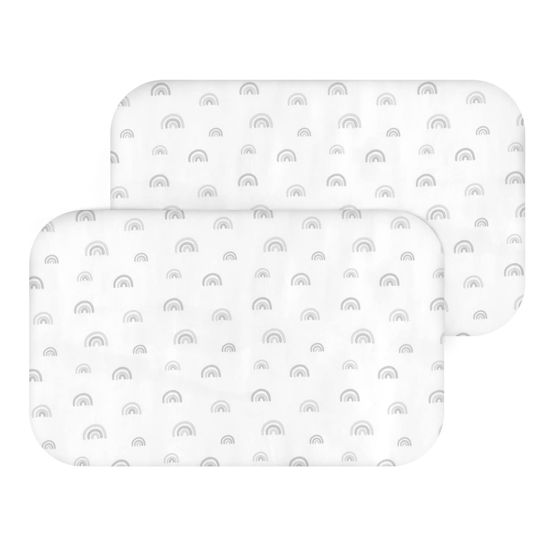 Picture of Bedside Sleeper Bassinet Sheets to Fit Baby Delight, ANGELBLISS, Mika Micky, Milliard, MiClassic, Dream On Me, Baby Joy Bassinet, Soft Breathable Rainbow Bassinet Sheet(34"x 21"x 5") for Boys Girls