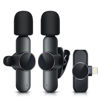 Picture of RICCHI 2 Pack Wireless Microphone Mini Mic for iPhone 7-14 iPad, Tiny Lavalier Microphone Clip on Lapel Lav Mic for Video Recording, Podcast, Interview, Streaming, Vlog, YouTube, TikTok