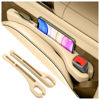 Picture of SSNNUU 2PCS Car Seat Gap Filler Organizer with Phone Holder,[Upgrade Version] Car Seat Gap Organizer for Prevent Falling,Essential Car Accessories Car Side Seat Gap Filler (Beige)