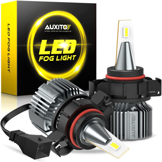 Picture of AUXITO PSX24W LED Fog Light Bulbs, 2504 LED Fog Bulbs, 6500K Cool White 6000LM Xtreme Bright, 12276 Halogen DRL Replacement for Impreza, Chrysler, Subaru, Super Penetration, Pack of 2