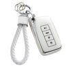 Picture of YO&YOYE for Lexus Key Fob Cover with Keychain, Soft TPU Key Case Protection Shell Fit for Lexus RX ES GS LS NX RS GX LX RC LC Smart Key