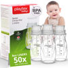 Picture of Playtex Baby Nurser Pre-Sterilized Disposable Drop-Ins Bottle Liners, Closer to Breastfeeding, 8 Oz, 50 Count