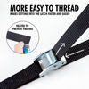 Picture of Cartman 1" x 12' Lashing Straps Cargo Tie-Down Strap Up to 600lbs, 16pk in Carry Bag, Black
