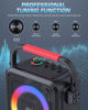 Picture of Karaoke Machine for Adults & Kids,Bluetooth Karaoke Speaker with Two Wireless Karaoke Microphones,PA System Speaker Supports TF Card/USB,AUX in,REC,Bass & Treble for Party/Meeting/Adults/Kids