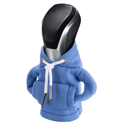 Picture of Gear Shift Hoodie, Gear Shift Cover, Universal Car Shift Knob Hoodie, Mini Hoodie for Car Shifter, Automotive Interior Cute Gadgets, Car Accessories and Decorations