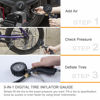 Picture of AstroAI Tire Pressure Gauge with Inflator, 100 PSI-ANSI B40.1 Accurate, Large 2.5" Easy Read Glow Dial, Heavy Duty Air Chuck and Compressor Accessories with Rubber Hose and Quick Connect Coupler