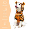 Picture of NACOCO Halloween Dog Tiger Costume-Pet Cosplay Clothes Cat Coat Hoodie Outfits Warm Winter Apparel for Dog Small and Medium Cat(Orange, 3XL)