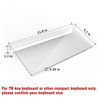 Picture of KOTEMON Mini Computer Keyboard Stand-11.8'' x 5.1''-Small Computer Keyboard Tray Acrylic Keyboard Holder for 78 Keys Universal Compact Keyboard, with White Silicone Strip, Clear