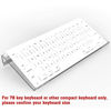 Picture of KOTEMON Mini Computer Keyboard Stand-11.8'' x 5.1''-Small Computer Keyboard Tray Acrylic Keyboard Holder for 78 Keys Universal Compact Keyboard, with White Silicone Strip, Clear