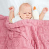 Picture of Plush Soft with Heart Checkered Baby Blanket,Fleece Infant Toddler Blankets for Girls Boys,Warm Lightweight Breathable Newborn Receiving Blankets for Crib Stroller 30"×39" (deep Pink, Heart)