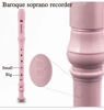 Picture of HOSEYIN Soprano Recorder Baroque style German style C Key 8 Holes Soprano Recorder for Beginners Kids students (Baroque, Pink)