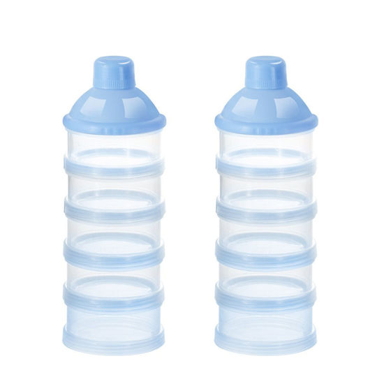Picture of Accmor Formula Dispenser On The Go, 5 Compartments Stackable Formula Container for Travel, Baby Milk Powder Kids Snack Container, BPA Free