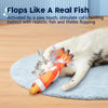 Picture of Potaroma Cat Toys Flopping Fish with SilverVine and Catnip, Moving Kitten Kicker, Floppy Wiggle Clownfish for Small Dogs, Motion Kitty Interactive Exercise, 10.5 Inches