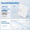 Picture of 12 Pack Acoustic Panels with Self Adhesive, 12" X 12" X 0.4" High Density Sound Proof Foam Panels for Walls, Soundproof Wall Panels, Brick Sound Absorbing Panels for Home Studio Office Decor - White