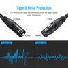 Picture of SONICAKE XLR Microphone Cable Male to Female 3 Pin Nylon Braided for Studio Recording and Live Production 10 Feet/3M, Black
