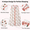 Picture of Unnivoll Baby Sleep Sack 18-24 Months 3 Pack 100% Cotton Lightweight 0.5 TOG Wearable Blanket Baby Sleep Bag with 2-Way Zipper for Newborn Infant Strawberry