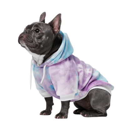 Picture of Spark Paws Dog Hoodie - Premium Quality, Buttery Soft, Superior Comfort and Fit, Calming Fleece Interior, Suitable for All Breeds - 90s Retro Sky Dye - XL