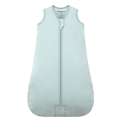 Picture of Mosebears Sleep Sack Baby Winter Wearable Blanket with 2-Way Zipper,2.5 TOG Cotton Sleep Sack Unisex (Calm Sage, 6-12 Months)