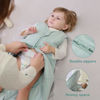 Picture of Mosebears Sleep Sack Baby Winter Wearable Blanket with 2-Way Zipper,2.5 TOG Cotton Sleep Sack Unisex (Calm Sage, 6-12 Months)