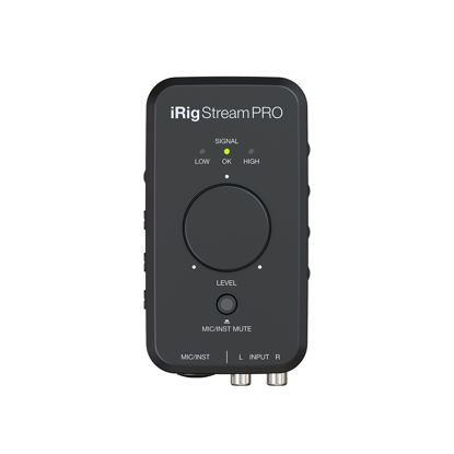 Picture of IK Multimedia iRig Stream Pro Streaming audio interface with in-line multi-input mixer, professional quality streaming, right in the palm of your hand.