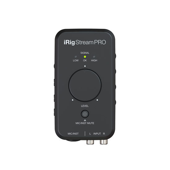 Picture of IK Multimedia iRig Stream Pro Streaming audio interface with in-line multi-input mixer, professional quality streaming, right in the palm of your hand.