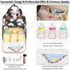 Picture of Tenot Diaper Bag Backpack for Women Large Capacity, Baby Bag with Insulated Pockets Multifunctional Diaper Bags For Baby Girl Boy Waterproof Baby Bags For Boys Girls Maternity Bag Black Pink Floral