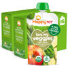 Picture of Happy Tot Organics Stage 4 Baby Food Pouches,Gluten Free, Vegan Snack, Love My Veggies, Fruit & Veggies Puree, Apples, Zucchini, Green Beans & Spinach 4.22 oz Pouch (Pack of 16)