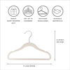 Picture of 3 Sprouts Baby Closet Organizer Set - 15 Nursery Hangers with 8 Size Dividers, Closet Dividers for Baby Clothes and Clothes Organizer for Infant to Toddler Clothing - Cream Hangers & Terrazzo Dividers