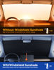 Picture of helloleiboo Car Windshield Sun Shade Umbrella Colorful 360°Rotating 55"x31"Foldable Windshield Sun Shade Front Window Reflective Polyester Blocks Heat and Sun Sun Shade Car for Trucks SUV