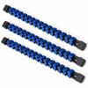 Picture of ALOANES 3 PC ABS Socket Organizer, 3/8 inch, Drive Socket Rail Holders, Heavy Duty Socket Racks, Black Rails with Blue Clips