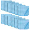 Picture of SWEET DOLPHIN 12 Pack Muslin Burp Cloths Large 100% Cotton Hand Washcloths for Baby - Baby Essentials Extra Absorbent and Soft Boys & Girls Milk Spit Up Rags for Newborn Registry- Aquamarine, 20" X10"