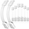 Picture of 8-Pack Cabinet Locks Baby Proofing - Syican Child Proof Drawer Locks, Multi-Purpose for Drawers, Fridge, Toilet Seat, Trash Can, Ideal Stocking Stuffers, White