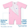 Picture of Baby Merlin's Magic Sleepsuit - Microfleece Baby Transition Swaddle Sleep Suit for Infants 3-6 Months and 6-9 Months - Baby Sleepsuit with Double Zipper for Easy Diaper Changes - Pink