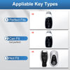 Picture of RUABIBAN Key Fob Cover Compatible with Mercede, Key Case Protection Fit for Mercede 2019-2021 A-Class C-Class G-Class 2017-2020 E-Class S-Class Smart Key Holder