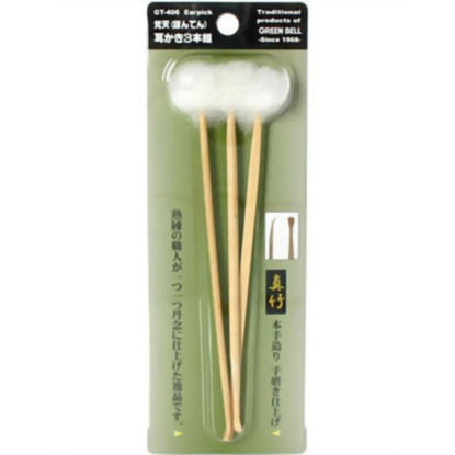 Picture of Japanese ear cleaning Pick 3 picks mimikaki from Japan Size : L 160 mm (6.3")