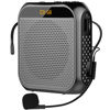 Picture of Portable Voice Amplifier for Teachers, 2200mAh Rechargeable Personal Amplifier Mic PA System Headset Microphone with Speaker for Teachers, Training, Meeting, Tour Guide, Yoga, Classroom (Black)
