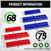 Picture of SWANLAKE Magnetic Socket Organizer Set, 1/4", 3/8", 1/2" Socket Holds 286 Pieces Magnetic Socket Trays.(Blue&red&black&green, 12 Pcs)