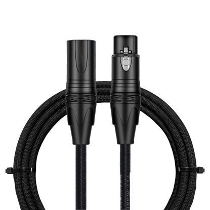 Picture of XLR Cable, Male to Female Audio Cables 25ft 1 Packs, Noise-Canceling, Premium Balanced Microphone Patch Cords 3-pin XLR Mic Cables Oxygen-Free Copper (OFC) Mic Cord for Speaker, Mixer, Studio