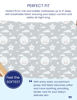 Picture of TotAha Premium Stretchy Crib Sheets (2-Pack)-Hypoallergenic, Silky Comfort, Buttery Soft, Calming Effect, All-Season Jersey-Knit Sheets, 9'' Extra Deep Pocket, Moon & Grey Sky
