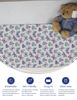 Picture of TotAha Premium Soft Pack n Play Sheets, Super Stretchy Jersey Knit Mini Crib Sheets Fitted, Silky Comfort Graco Pack and Play Mattress Sheets 2-Pack, Purple Butterfly