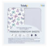 Picture of TotAha Soft Crib Sheets Girl-Hypoallergenic, Silky Comfort, Buttery Soft, Calming Effect, Premium All-Season Jersey-Knit Sheets, 9'' Extra Deep Pocket, Purple Butterfly