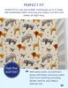 Picture of TotAha Premium Stretchy Crib Sheets (2-Pack)-Hypoallergenic, Silky Comfort, Buttery Soft, Calming Effect, All-Season Jersey-Knit Sheets, 9'' Extra Deep Pocket, Zoo Safari & Sea Animals
