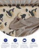 Picture of TotAha Premium Stretchy Crib Sheets (2-Pack)-Hypoallergenic, Silky Comfort, Buttery Soft, Calming Effect, All-Season Jersey-Knit Sheets, 9'' Extra Deep Pocket, Zoo Safari & Sea Animals