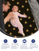 Picture of TotAha Premium Soft Pack n Play Sheets, Super Stretchy Jersey Knit Mini Crib Sheets Fitted, Silky Comfort Graco Pack and Play Mattress Sheets, 2 Pack