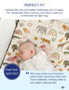Picture of TotAha Jungle Animal Crib Sheets for Girls Boys 2 Pack, Fitted Baby Crib Sheet Neutral for Standard Crib Mattress & Toddler Bed Mattress (52"x28"), Ultra Soft Baby Sheets