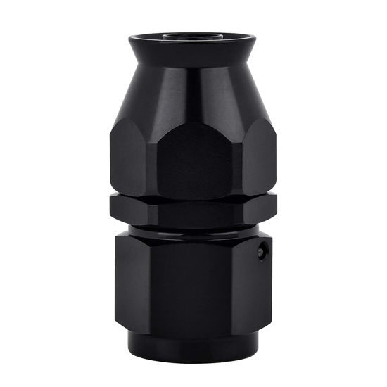 Picture of EVIL ENERGY 4AN PTFE Hose End Fitting Straight Black for PTFE Hose Only