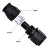 Picture of EVIL ENERGY 4AN PTFE Hose End Fitting Straight Black for PTFE Hose Only