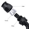 Picture of EVIL ENERGY 4AN PTFE Hose End Fitting 45 Degree Black for PTFE Hose Only
